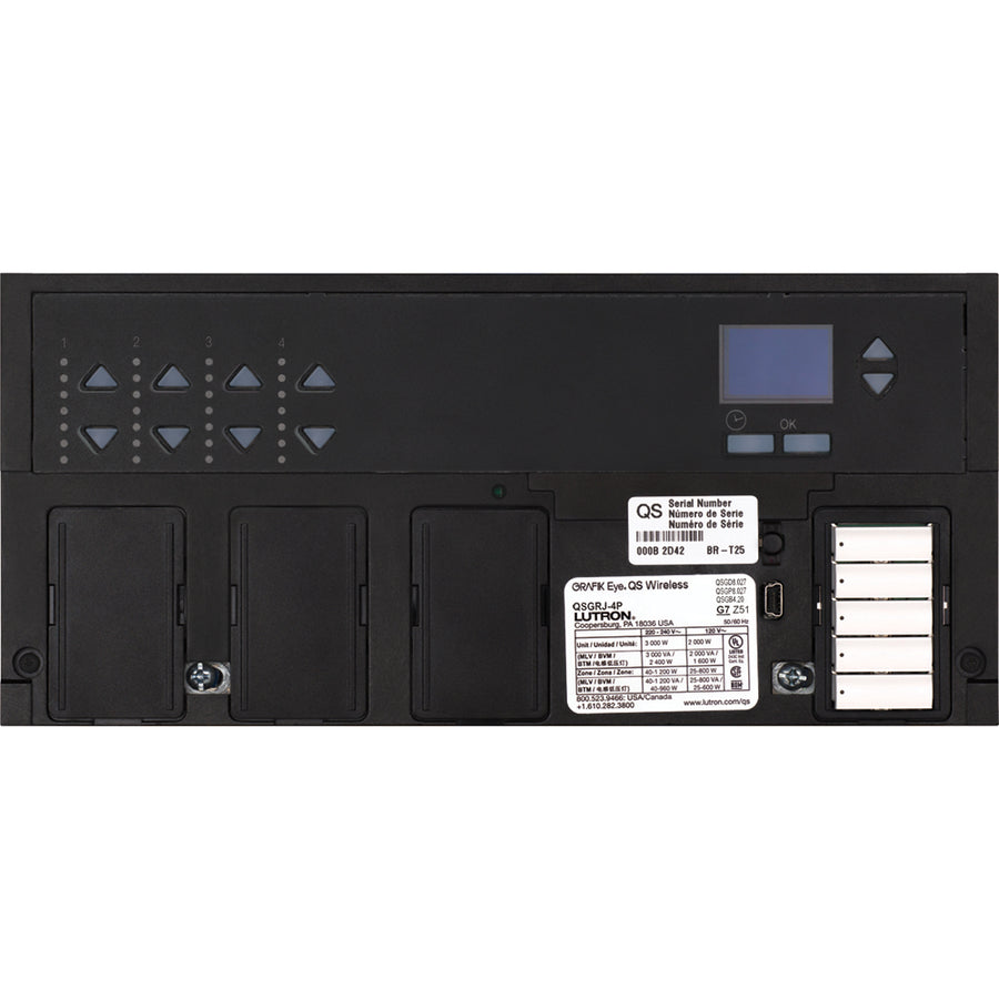 Lutron GRAFIK Eye QS Wireless, 4-Zone, No Faceplate, QSGRJ-4P
