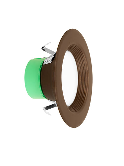 Westgate Mfg RDL4 Recessed Downlight Trim, 10W, CCT Selectable, CRI90, TRIAC, Oil-Rubbed Bronze, RDL4-BF-MCT5-ORB