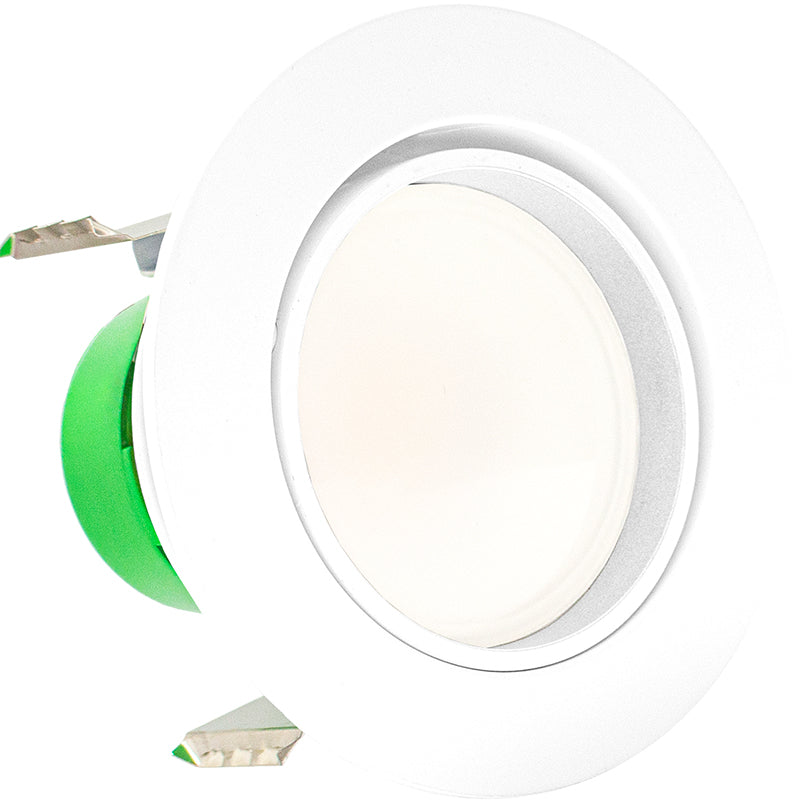 Westgate Mfg 4 In. Adjustable LED Downlight, 8W, CCT Selectable, CRI90, TRIAC, Matte White, RDL4-ADJ-MCT5