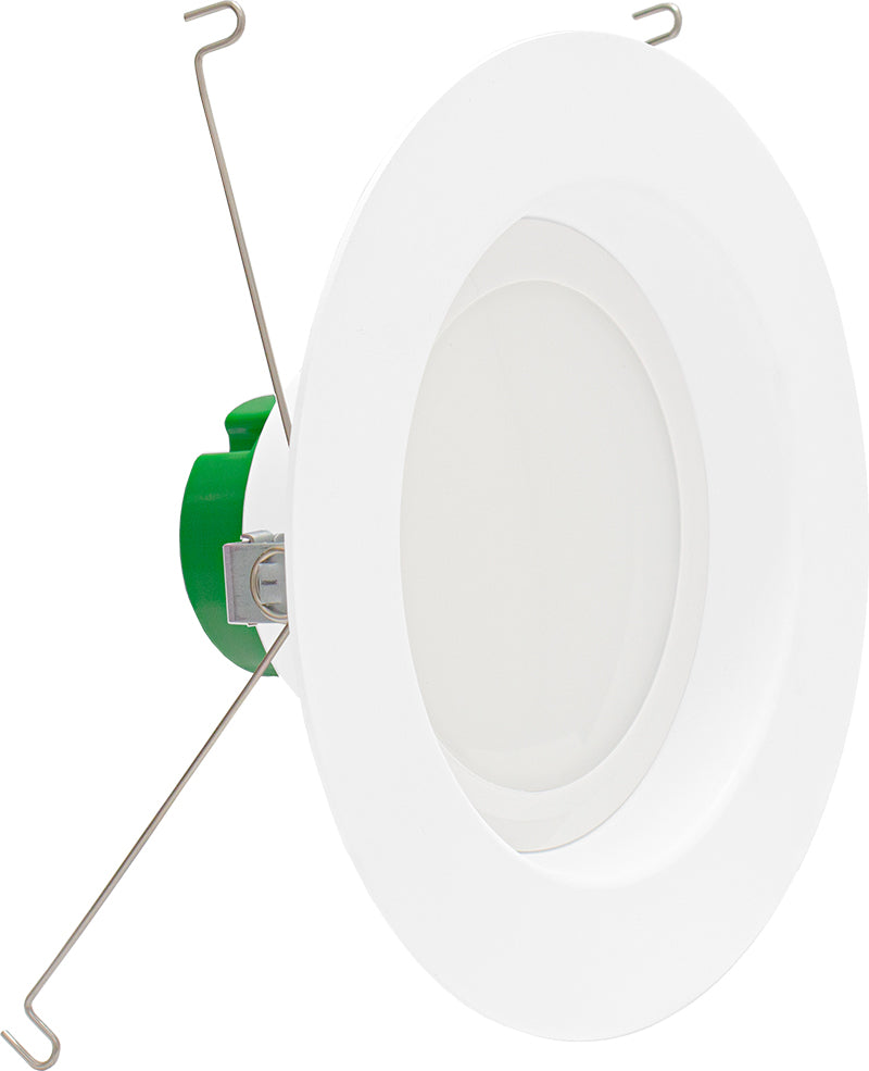 Westgate Mfg RDL6 6-Inch Recessed Downlight, 14W, 1140lm, CCT Selectable, CRI 90, Wet Location, Matte White, RDL6-MCT5-WP