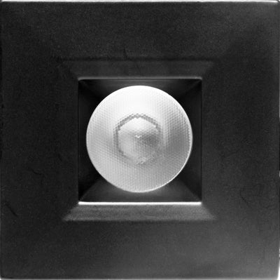 Elco Lighting Oak System Trim Ring, 1 In., Round, All Black, RM11BB