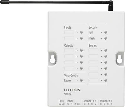 Lutron RadioRA 2 Visor Control, 120V, White, RR-VCRX-WH