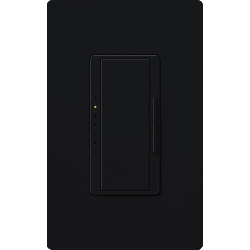 Lutron RadioRA 2 Dimmer, 1000W, Incandescent/Halogen, 120V, Multi-location, Midnight, RRD-10D-MN