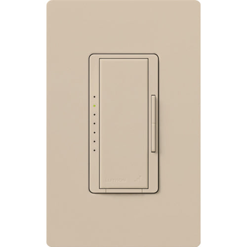 Lutron RadioRA 2 Dimmer, 1000W, Incandescent/Halogen, 120V, Multi-Location, Taupe, RRD-10ND-TP