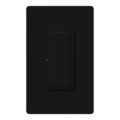 Lutron RadioRA 2 Two-Wire Switch, 8A, 1/10 HP, Black, RRD-8S-DV-BL