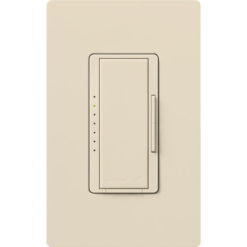 Lutron Maestro RF 3-Wire Dimmer for Ballasts/LED Drivers,Works with RA2 Select/RA3 Systems, 6A,120-277V,Neutral Required,RRD-F6AN-DV-LA, Light Almond