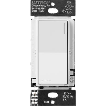 Lutron RadioRA 3 Sunnata RF Neutral Switch, 8A, White, RRST-8ANS-WH