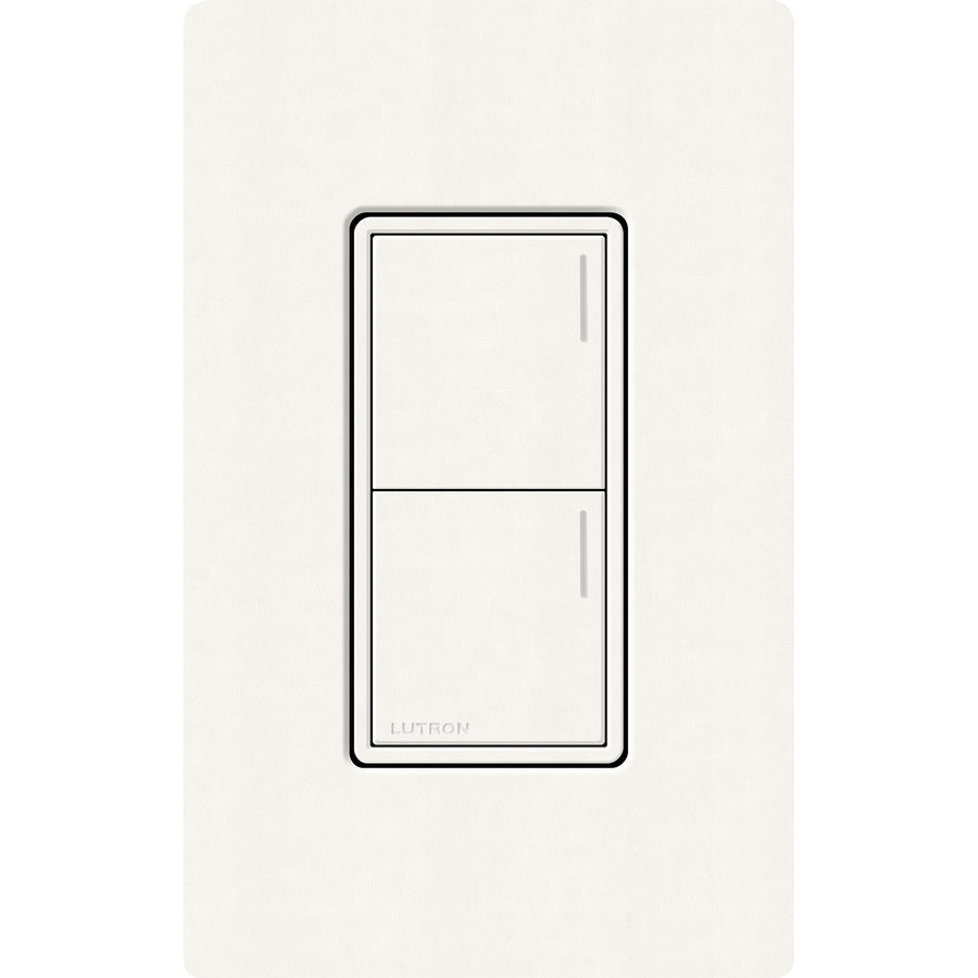 Lutron RadioRA 3 Sunnata RF 2-Button Keypad, 120-277V, Brilliant White, RRST-W2B-BW