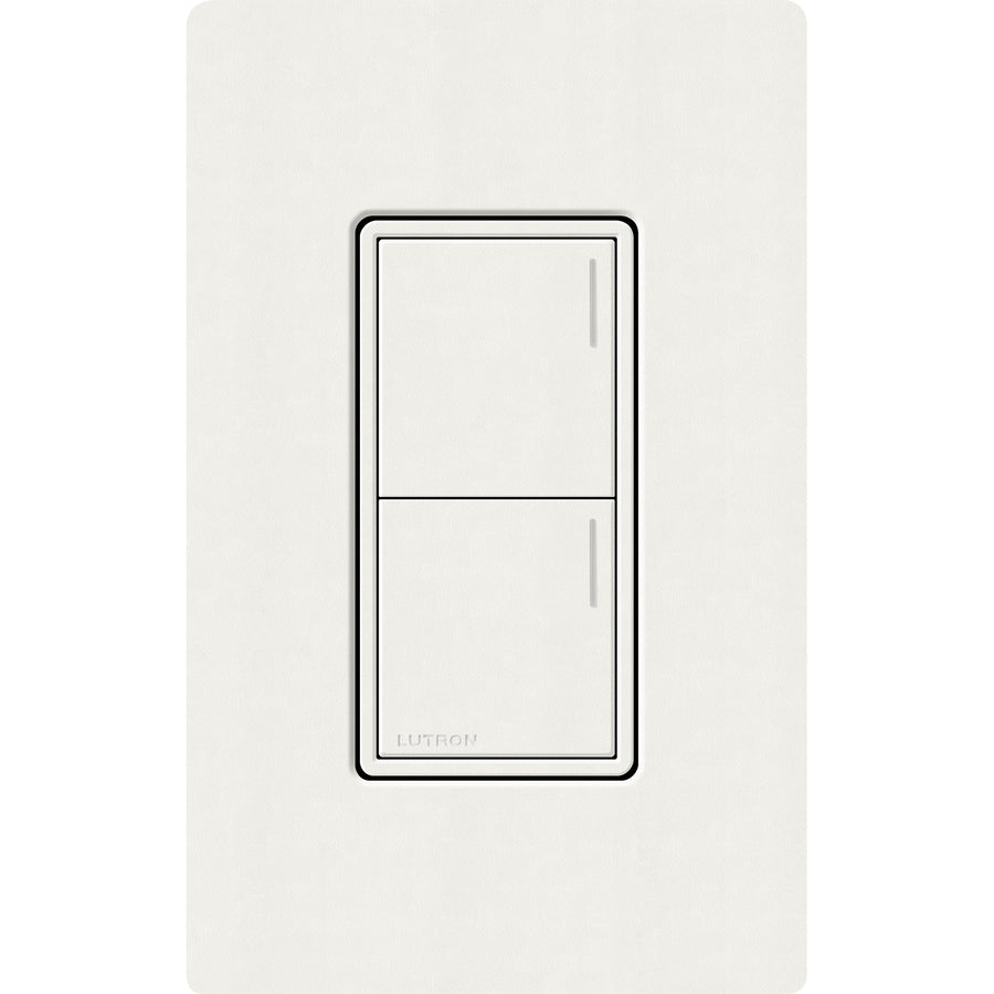 Lutron RadioRA 3 Sunnata RF 2-Button Keypad, 120-277V, Glacier White, RRST-W2B-GL
