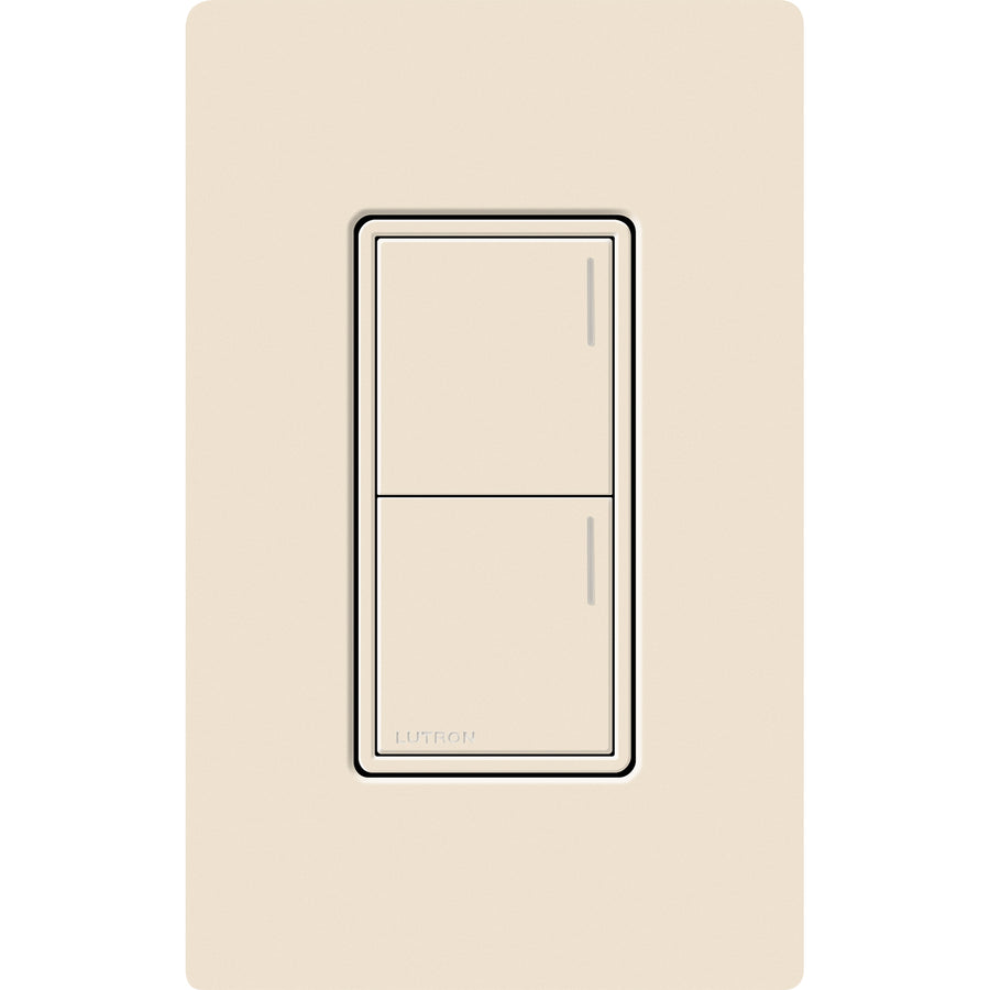 Lutron RadioRA 3 Sunnata RF 2-Button Keypad, 120-277V, Light Almond, RRST-W2B-LA