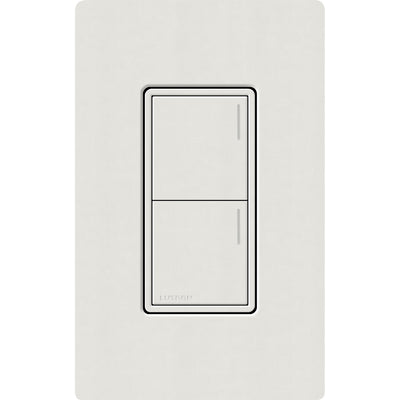 Lutron RadioRA 3 Sunnata RF 2-Button Keypad, 120-277V, Lunar Gray, RRST-W2B-LG