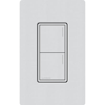 Lutron RadioRA 3 Sunnata RF 2-Button Keypad, 120-277V, Wireless, Mist, RRST-W2B-MI