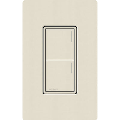 Lutron RadioRA 3 Sunnata RF 2-Button Keypad, 120-277V, Wireless, Pumice, RRST-W2B-PM