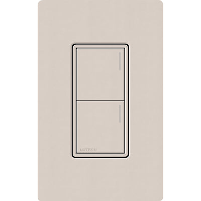 Lutron RadioRA 3 Sunnata RF 2-Button Keypad, 120-277V, Taupe, RRST-W2B-TP