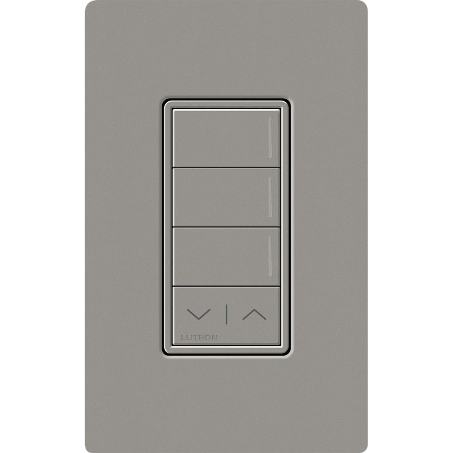 Lutron RadioRA 3 Sunnata RF 3-Button Keypad, Raise/Lower, 120-277V, Cobble Stone, RRST-W3RL-CS