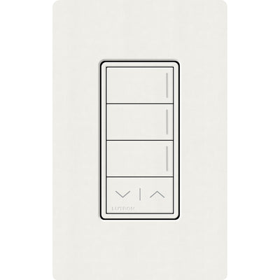 Lutron RadioRA 3 Sunnata RF 3-Button Keypad, Raise/Lower, 120-277V, Glacier White, RRST-W3RL-GL