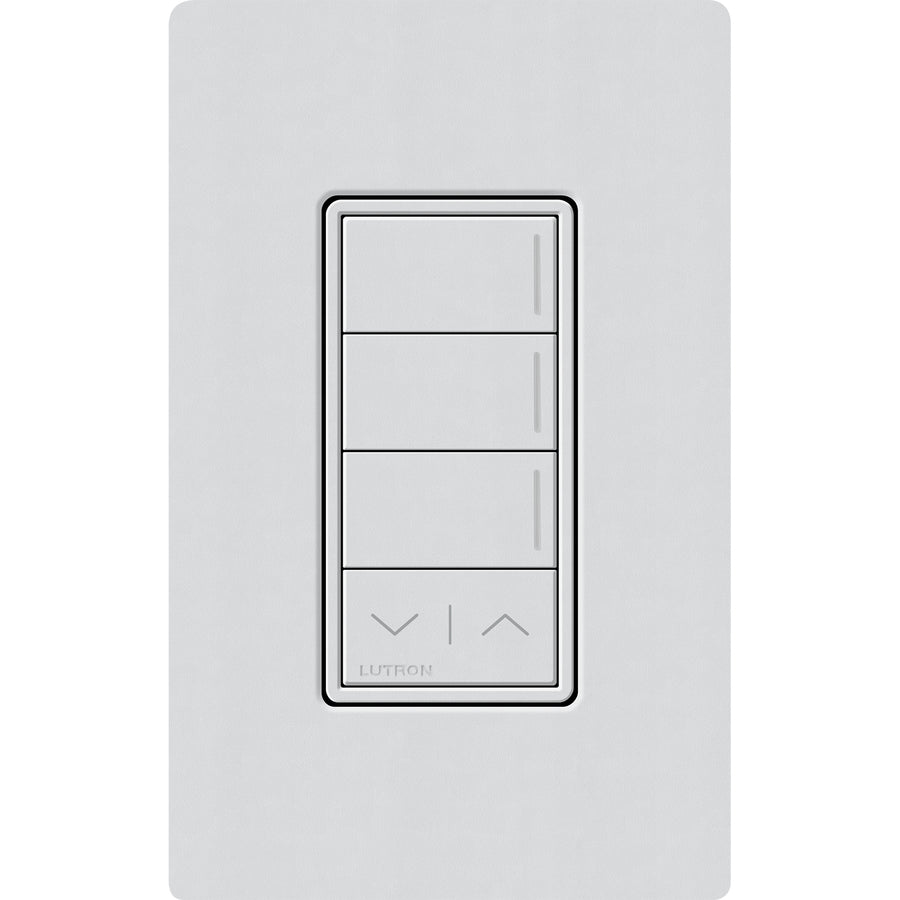 Lutron RadioRA 3 Sunnata RF 3-Button Keypad, Raise/Lower, 120-277V, Mist, RRST-W3RL-MI
