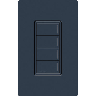 Lutron RadioRA 3 Sunnata RF 4-Button Keypad, 120-277V, Clear Connect Type X, Deep Sea, RRST-W4B-DE