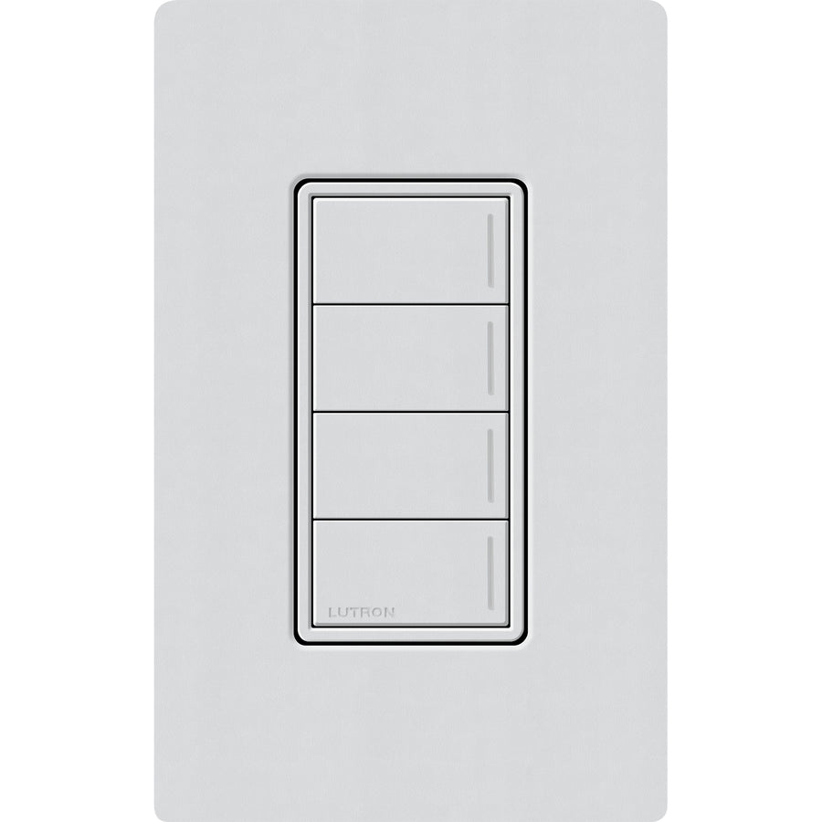 Lutron RadioRA 3 Sunnata RF 4-Button Keypad, 120-277V, Clear Connect Type X, Mist, RRST-W4B-MI