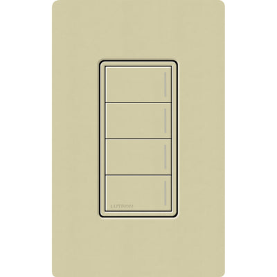 Lutron RadioRA 3 Sunnata RF 4-Button Keypad, 120-277V, Clear Connect Type X, Sage, RRST-W4B-SA