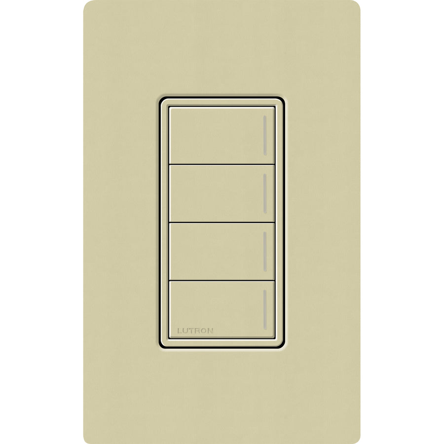 Lutron RadioRA 3 Sunnata RF 4-Button Keypad, 120-277V, Clear Connect Type X, Sage, RRST-W4B-SA