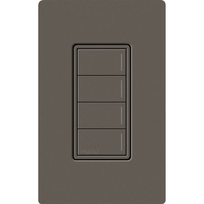 Lutron RadioRA 3 Sunnata RF 4-Button Keypad, 120-277V, Clear Connect Type X, Truffle, RRST-W4B-TF