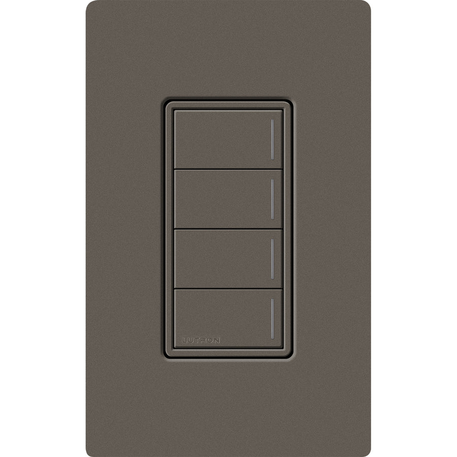 Lutron RadioRA 3 Sunnata RF 4-Button Keypad, 120-277V, Clear Connect Type X, Truffle, RRST-W4B-TF
