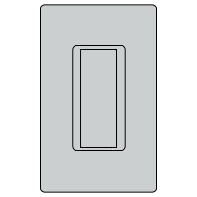 Lutron RadioRA 2 Remote Switch, 120V, Multi-Location, Palladium, RD-RS-PD