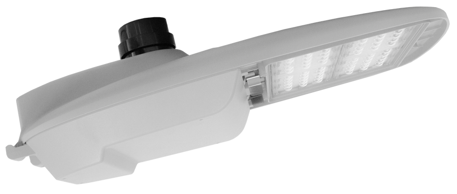 Westgate Mfg STL2 LED Street/Roadway Light, 30W, 5000K, 0-10V Dimmable, NEMA Photocell Socket, Light Grey, STL2-30W-50K
