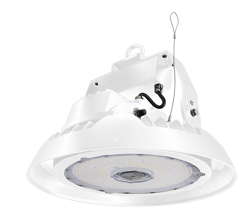 Westgate Mfg UFO High Bay, 50/80/100/150W, CCT Selectable, 0-10V, 480V, White, UHX-150W-MCTP-WH-480V