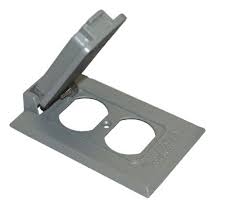 Westgate Mfg Duplex Cover, Vertical, Steel, Gray, W1C-DV