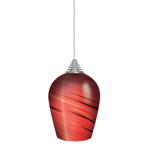 Elco Lighting Blake LED Glass Pendant, 5W, 3000K, Marble, EDL61N-MA