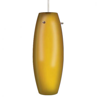 Elco Lighting LED Barrel Glass Pendant, 5W, 3000K, Autumn, EDL63N-AU