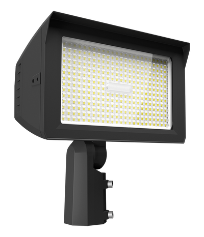 RAB Lighting X22 LED Flood Light, 150 | 125 | 100 | 75W, CCT Selectable, Slipfitter + Trunnion Mount, Photocell, 480V, Bronze, X22-150/480
