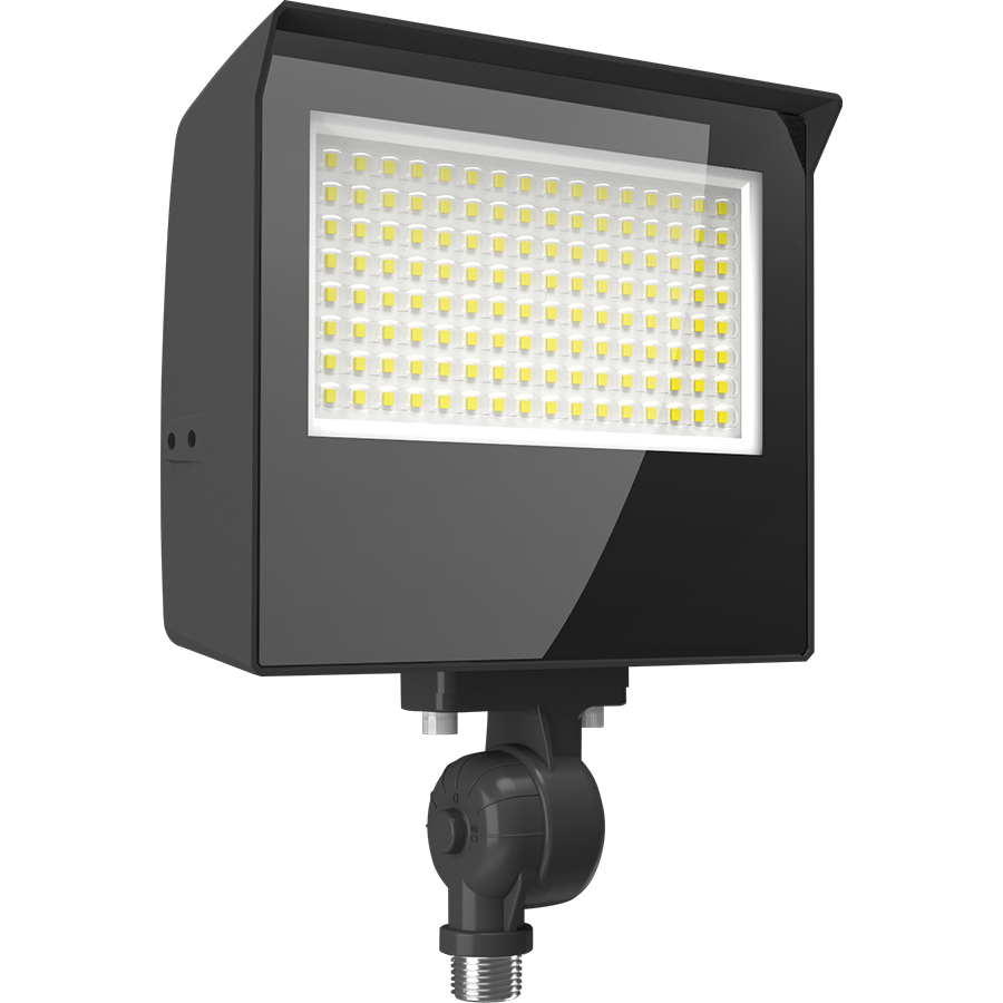 RAB Lighting X22 LED Flood Light, 60 | 50 | 40 | 30W, CCT Selectable, Knuckle + Trunnion Mount, Photocell, 120-277V, Bronze, X22-60