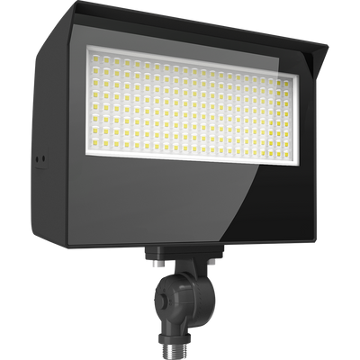 RAB Lighting X22 LED Flood Light, 80 | 70 | 60 | 50W, CCT Selectable, Knuckle + Trunnion Mount, Photocell, 120-277V, Bronze, X22-80