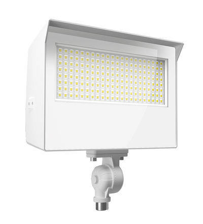 RAB Lighting X22 LED Flood Light, 80 | 70 | 60 | 50W, CCT Selectable, Knuckle + Trunnion Mount, Photocell, 120-277V, White, X22-80W