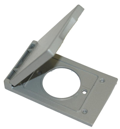 Westgate Mfg 30A Receptacle Cover, 1.75 In. Diameter, Steel, Gray, W1C-PO30