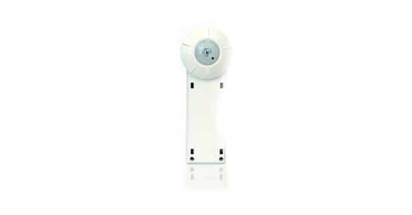 Wattstopper LMLS-400 closed loop photosensor in white, a round lens head on a flat mounting bracket