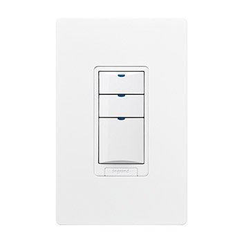 Low Voltage Wall Switch, 1-Button w/LED, Black