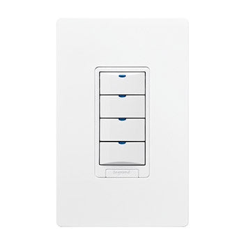 Low Voltage Switch, 8-Button w/LED, Lt. Almond