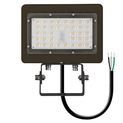 Envision LED Area Flood: M-Line Trunnion, LED-ARL-30W-30K-BZ-TR