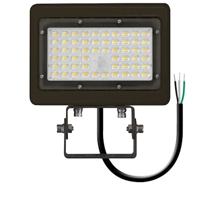 Envision LED Area Flood: M-Line Trunnion, LED-ARL-50W-30K-BZ-TR