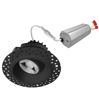 Envision LED 2" Gimbal Round Downlight: Trimless-Line, LED-DLJBX-TML-GMB-2R-8W-5CCT-BLK
