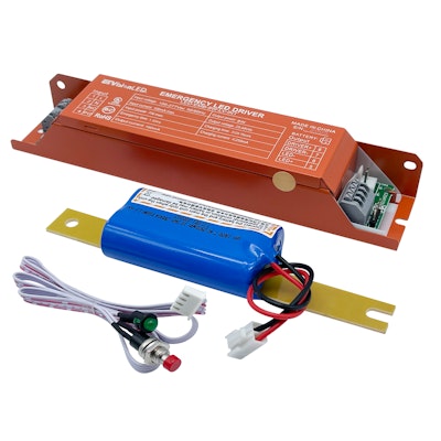 Envision LED Low Voltage Emergency Backup for EXternal Drivers w/ Internal housing space, LED-EMB-8W-LV-INT