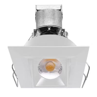 Envision LED 1" LV Square Gimbal Downlight , 1CCT Selectable 30K, White, LED-MDL-1-ADJ-6W-30K-SQ-WH-12V
