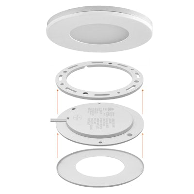 Envision LED Undercabinet Puck Light, 1CCT Selectable 27k, White, LED-PCK-3W-27K-12V