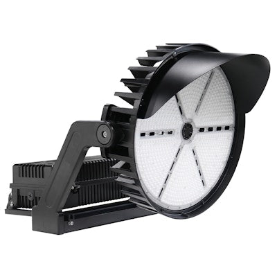 Envision LED Sports Light fixture, Magna-Line, 1CCT Selectable 50k, Black, LED-SPL-3P600XS-50K-YK-UNV-BLK