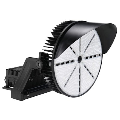 Envision LED Sports Light fixture, Magna-Line, 1CCT Selectable 50k, Black , LED-SPL-3P1200W-50K-YK-UNV-BLK