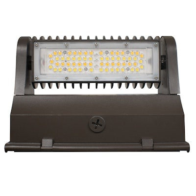 Envision LED Rotating Wall Pack, R-Line, 3CCT Selectable 30k/40k/50k, Bronze, LED-WPROT2-25WS-TRI-BZ